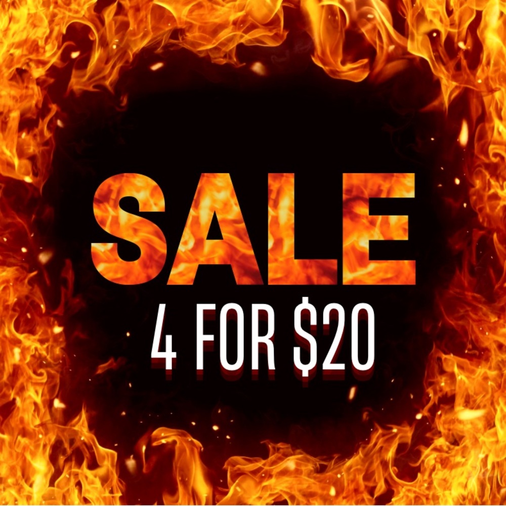 🔥 4/$20 sale